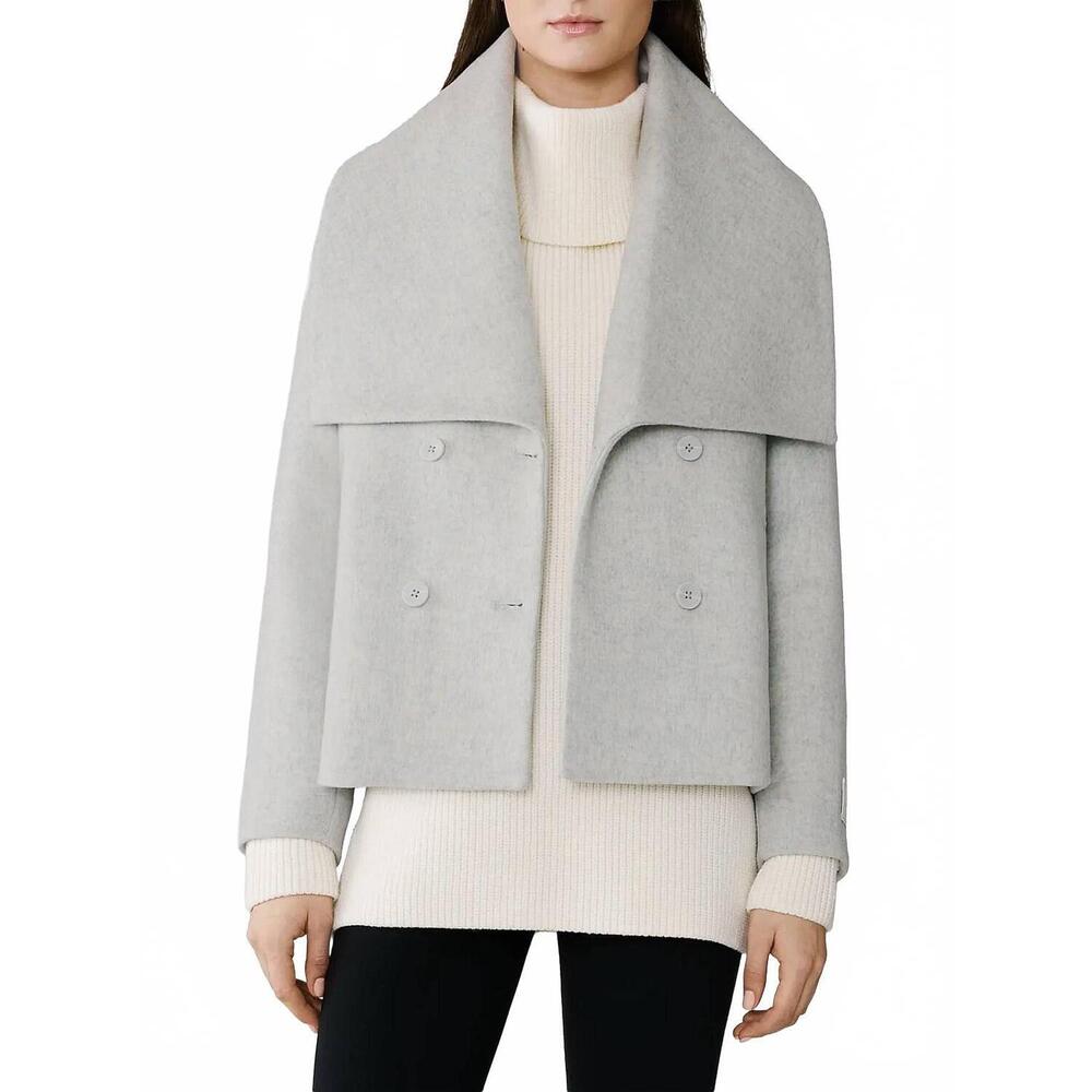 NEW SOIA&KYO tala straight-fit wool-blend blazer in white